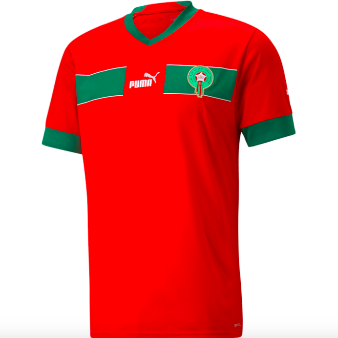 Morocco Home Football Shirt 22 23   Morocco 22 23 Home Jersey 1 